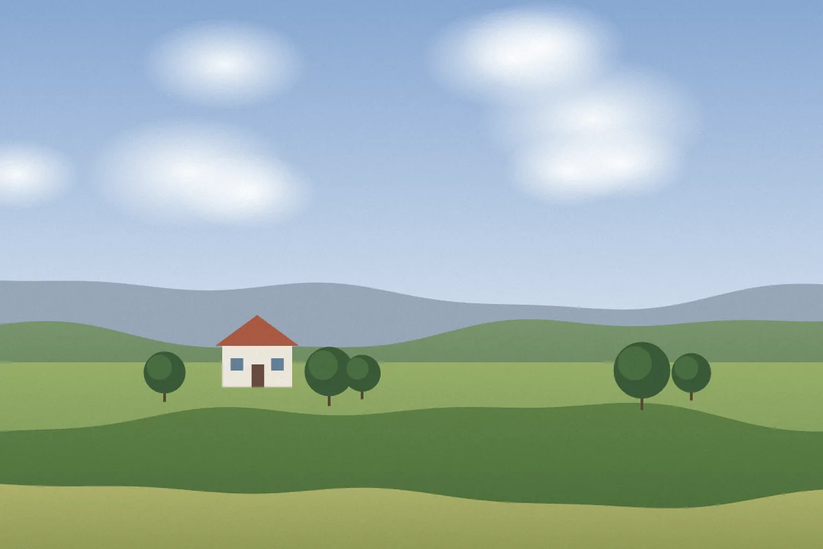 Paisaje original, de día